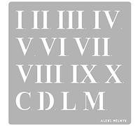 Aleks Melnyk Stencil - Roman Numeral (1 pollici)