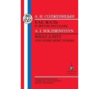 Aleksandr Solzhenitsyn What a Pity (Tascabile) Russian Texts