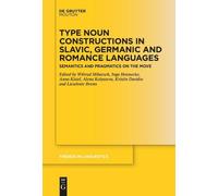 Alena Kolyaseva Type Noun Constructions in Slavic, Germanic a (Copertina rigida)