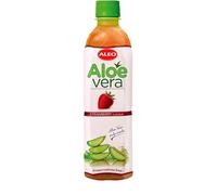 ALEO 0.5L Premium Strawberry Aloe Vera Drink - Natural, No Preservatives, No Artificial Colors Superior Taste Award 2025