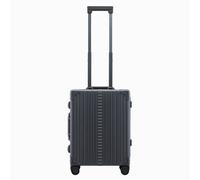 Aleon 21 Trolley cabina domestico a 4 ruote in Alluminio, 55 cm, con scomparto per laptop nero