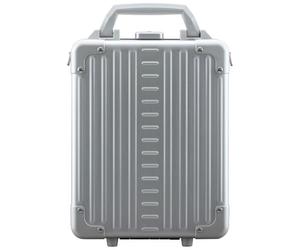 Aleon Cartella verticale in alluminio Scomparto per laptop da 24 cm color argento