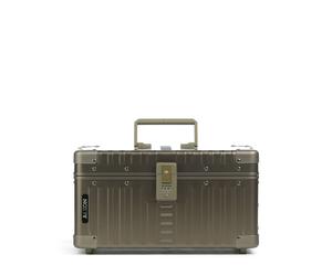 Aleon Classic 15 Borsa per cosmetici oliva, alluminio, unisex
