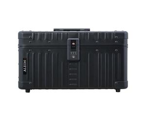 Aleon Trousse da viaggio Classic in alluminio, 39 cm nero