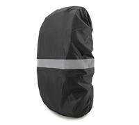 Alephnull Copri Zaino Impermeabile Copri Zaino Riflettente 30-100L Copri Borsa Antipioggia per Ciclismo, Escursionismo, Campeggio (Riflettente-Nero, 70-80L)