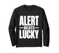 Alert Beats Lucky - Campagna per la Sicurezza sul Posto di Lavoro Maglia a Manica