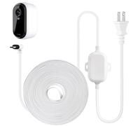 ALERTCAM Cavo di alimentazione per videocamera di sicurezza esterna Arlo Essential 2K (2a generazione), resistente alle intemperie, cavo di alimentazione per alimentazione continua, ideale per uso