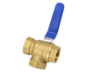 Alesaggio valvola ottone 3 vie design con ottima tenuta per acqua olio e gas