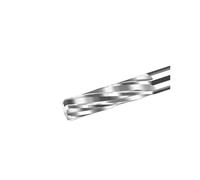 Alesatore a mandrino non rivestito con scanalatura a spirale H7 da 1 pezzo - Utensile for macchine utensili in metallo duro da 6-13 mm con 6 scanalature for foratura di precisione(12.5x40x80mm)