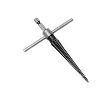 Alesatore conico AEE6 - Alesatore manuale, set conico, 3-13 mm (1/8 in 1/2 pollici) e 5-16 mm (½ in-5/8 pollici), alesatori con manico a perno a ponte