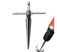 Alesatore conico, strumento alesatore - Apri foro per alesatore per trapano elettrico con impugnatura a T - Utensile da taglio, professionale per perni a ponte per serrature in legno, falegn
