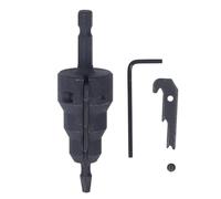 Alesatore per condotti elettrici PolyGen con struttura in acciaio ad alto tenore di carbonio e gambo da 1/4 di pollice per trapani a percussione per sbavatura ed espansione di