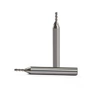 Alesatori manuali, Confezione da 1 pz/2 pz/5 pz/10 pz Fresa HSS Diametro 2 mm 4 taglienti Gambo 6 mm Quantità multiple(2pcs 2x6x7x51 set)