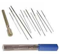 ALESATORI SERIE 12 PZ + IMPUGNATURA X PULIZIA UGELLI CUCINE CALDAIE