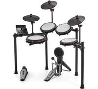 Alesis Nitro Max Batteria Elettronica | Rullante Dual-Zone 10", Tom 8", Piatti 10", Pelli Mesh Silenziose, Bluetooth, 440+ Suoni BFD, USB MIDI, Drumeo, Principianti