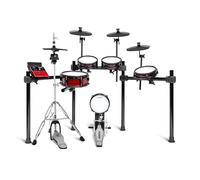 Alesis Nitro Ultimate e Supporto per Charleston Gibraltar - Batteria Elettronica con Pad Mesh a Doppia Zona, 640 Suoni BFD Autentici e 52 Kit, Bluetooth, Drumeo, USB MIDI, Compatibile con Doppia Cassa