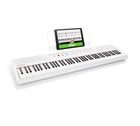 Alesis Recital Pianoforte Digitale 88 Tasti Semipesati, Bianco | Casse 20W, 5 Voci, Modalità Split/Layer, Risposta al Tocco Regolabile, Lezioni, per Principianti