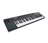 Alesis VI61 - Tastiera Controller USB MIDI a 61 tasti con 16 pad, 16 manopole assegnabili, 48 pulsanti e uscita MIDI a 5 pin + Software Professionale