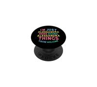 Alessandra Here Doing Alessandra Cose Nome Alessandra PopSockets PopGrip Adesivo