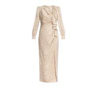 Alessandra Rich - Abito di Seta con Spacco - - Dresses - Donna - Beige - S