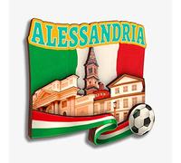 Alessandria Magnete da frigorifero in legno, collezione 3D, fatto a mano, da viaggio, città, souvenir, decorazione per la casa, regalo