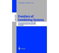 Alessandro Armando Frontiers of Combining Systems (Tascabile)