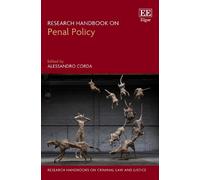 Alessandro Corda Research Handbook on Penal Policy (Copertina rigida)