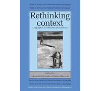 Alessandro Duranti Rethinking Context (Tascabile)