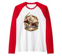 Alessandro Guerriero macedone, re Greco Antico Maglia con Maniche Raglan