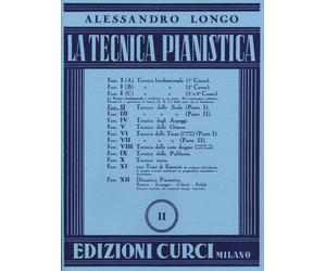 ALESSANDRO LONGO LA TECNICA PIANISTICA FASCICOLO II TECNICA DELLE SCALE ed.CURCI