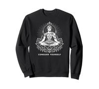 Alessandro Magno in Zen Lotus Posizione Conquer Te Stesso Felpa