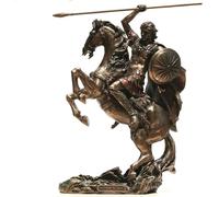 Alessandro Magno: re greco macedone statua in bronzo fuso a freddo e resina 1...