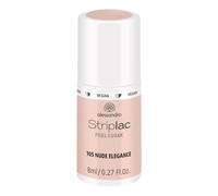 alessandro Peel or Soak Striplac - Smalto per unghie 1 x 8 ml, vegano, di colore Nude Elegance per unghie perfette in solo 15 minuti