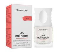 alessandro SOS Nail Repair Siero - Siero per unghie fragili - con biotina, AHA & silicio marino - Asciugatura rapida e senza rimozione - Risultati visibili dopo 3 - 6 giorni - Vegano - 10 ml