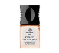 alessandro Spa EXPRESS NAIL HARDENER APRICOT SHINE - Indurente per unghie 2 in 1 in albicocca, delicato e brillante, per unghie fragili in quattro settimane, 10 ml