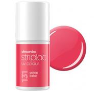 alessandro Striplac Gossip Babe - Smalto UV coprente e resistente ai graffi fino a 15 giorni, facile applicazione, tecnologia di rimozione delicata, vegano, rosa, 6,5 ml
