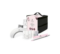 alessandro Striplac Peel or Soak - Striplaac Starter Set con custodia per commetti - Vegano - Set di smalti UV - per unghie perfette in 15 minuti