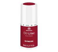 alessandro Striplac Peel or Soak - Vegan Pink Diva - Smalto LED rosa scuro - per unghie perfette in 15 minuti, 8 ml