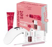 alessandro Striplac - Set di smalti UV Peel Off per unghie normali e morbide, edizione invernale, con lampada a LED