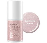 alessandro Striplac Smalto UV Cheers Glitter - coprente e antigraffio fino a 15 giorni - facile da applicare - Tecnologia di rimozione delicata - Vegano - oro, 6,5 ml