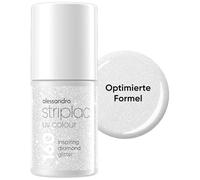 alessandro Striplac Smalto UV Inspiring Diamond Glitter - coprente e antigraffio fino a 15 giorni - facile da applicare - Tecnologia di rimozione delicata - Vegano - Argento, 6,5 ml