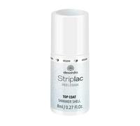 alessandro Striplac Top Coat Shimmer Shell - Top coat UV per lucentezza brillante e effetto madreperla, asciugatura rapida e protettiva, vegano e senza sperimentazione su animali, 8 ml