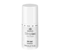 alessandro Striplac Top Coat Shimmer - Top coat UV per una finitura luccicante e lucentezza brillante, asciugatura rapida e protettiva, vegano e senza sperimentazione su animali, 8 ml