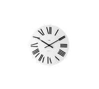 Alessi 12W Firenze Orologio da Parete in ABS, Movimento al Quarzo, Bianco, bianco/nero