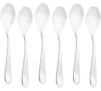 Alessi 5180/26 Nuovo Milano Cucchiaio Piatto F Point in Acciaio Lucido, Set da 6