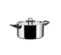 Alessi 90101/20 T La Cintura di Orione Casseruola, in Trilamina/AISI 430, Alluminio, Acciaio Inossidabile 18/10, 20 cm