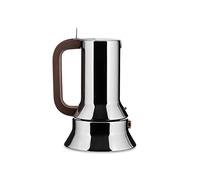 Alessi 9090/1 - Caffettiera Espresso di Design, Corpo in Alluminio, Manico e Pomolo in Resina Termoplastica, 1 Tazza