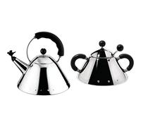 Alessi 9093 B Bollitore con Manico e Fischietto a Uccellino di Design in Acciaio
