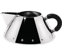 Alessi 9096 B Cremiera in Acciaio Inossidabile 18/10 Lucido con Manico in PA, Nero