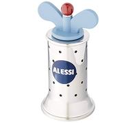 Alessi 9098 - Macinapepe di Design con Alette, Acciaio Inossidabile e Resina Termoplastica, Azzurro